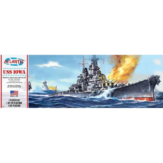 Atlantis&#xAE; USS Iowa Battleship Plastic Model Kit